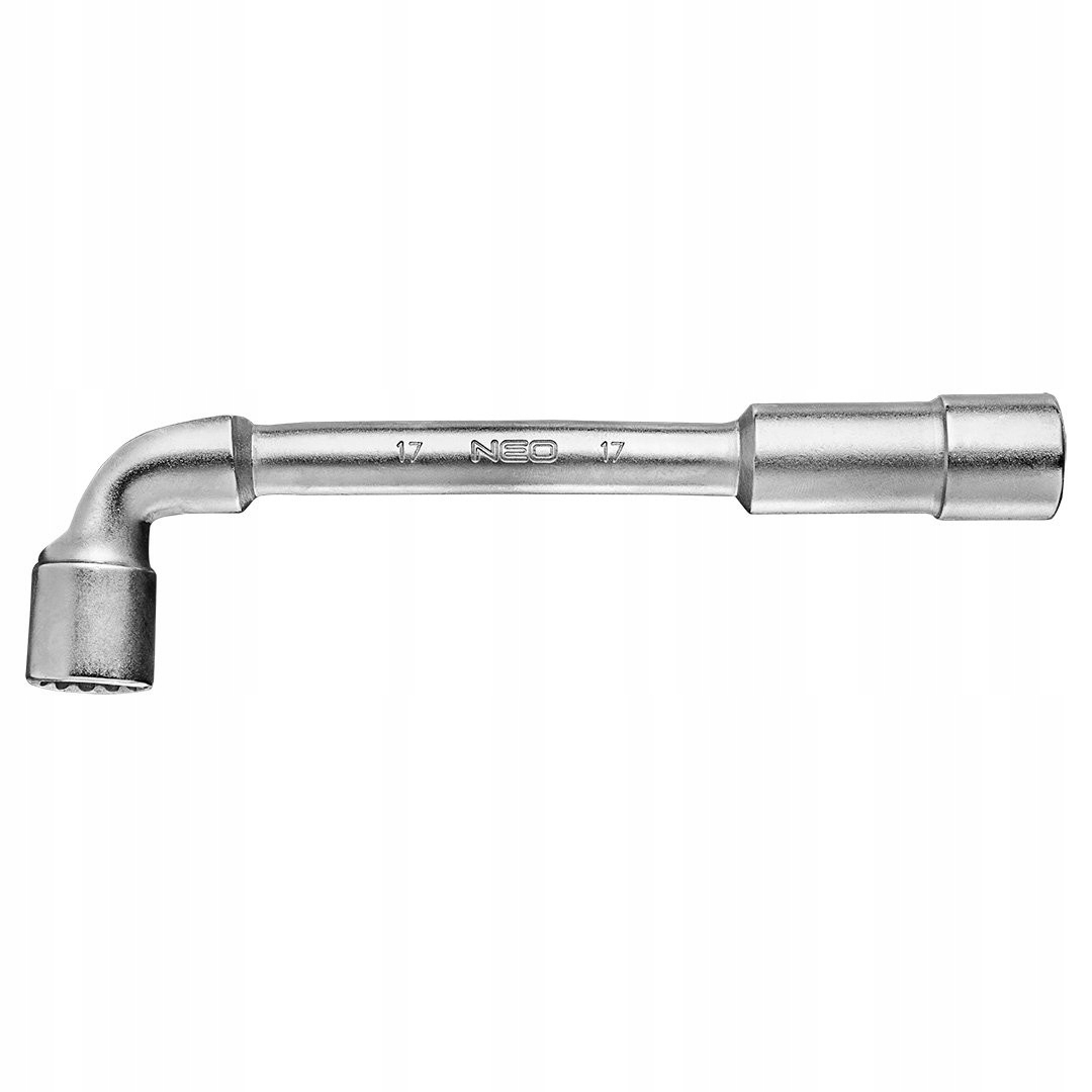 NEO TOOLS KLUCZ FAJKOWY 17 x 180 mm SZEŚCIOKĄTNY PRZELOTOWY CrV 09-212