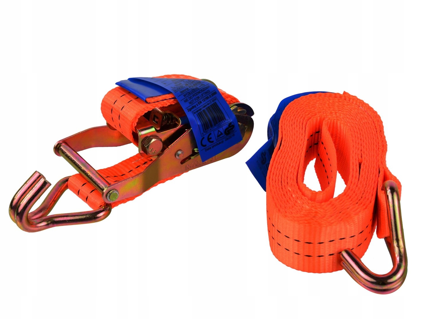 GEKO PAS TRANSPORTOWY NAPINAJĄCY Z GRZECHOTKĄ 4m/1T/25MM G02384