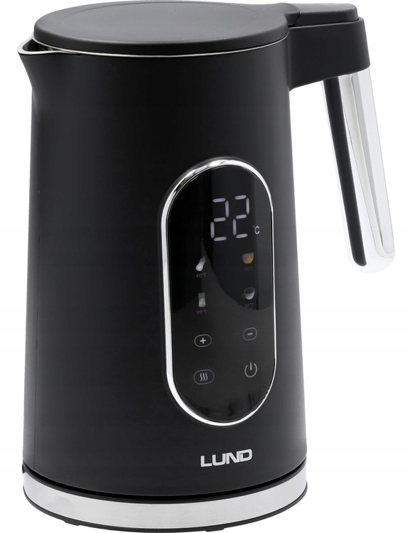 LUND CZAJNIK ELEKTRYCZNY 1,7L, REGULACJA TEMPERATURY, CZARNY 68228