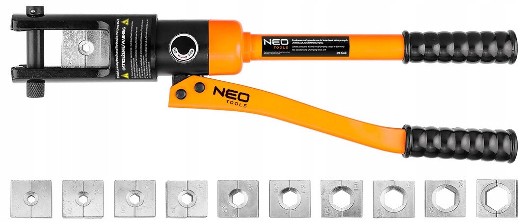 NEO PRASKA RĘCZNA HYDRAULICZNA 16-300mm PRASA do końcówek elektryczn 01-543