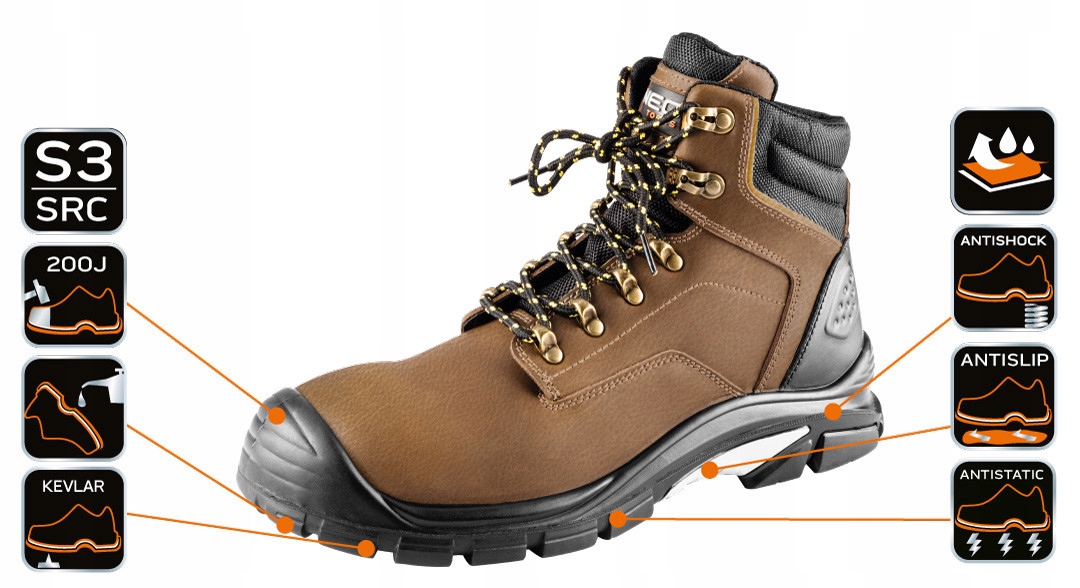 NEO TRZEWIKI ROBOCZE BUTY skóra crazy horse R. 42