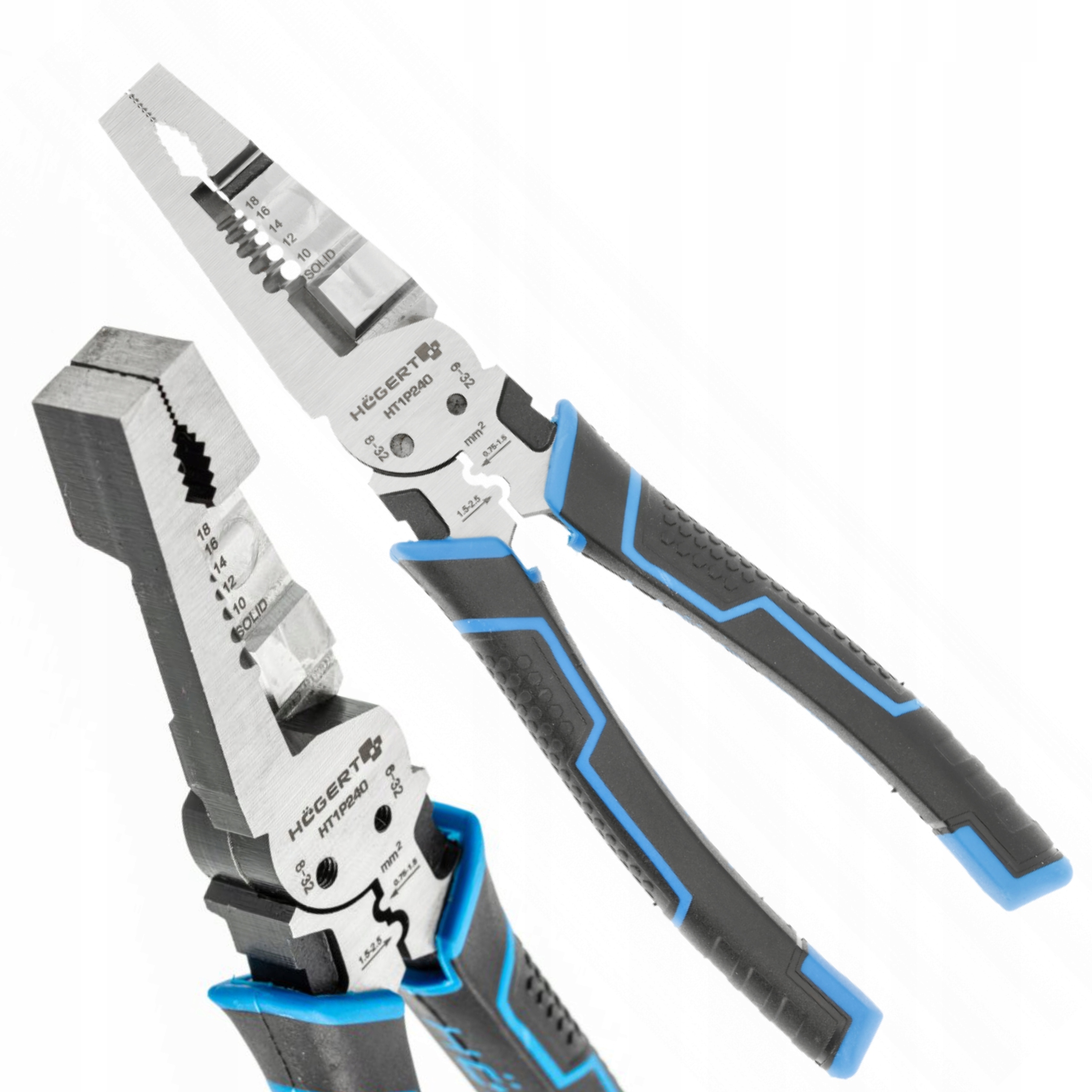 HOGERT SZCZYPCE HYBRYDOWE UNIWERSALNE 9w1 DO IZOLACJI 0,75-2,5 mm2 HT1P240