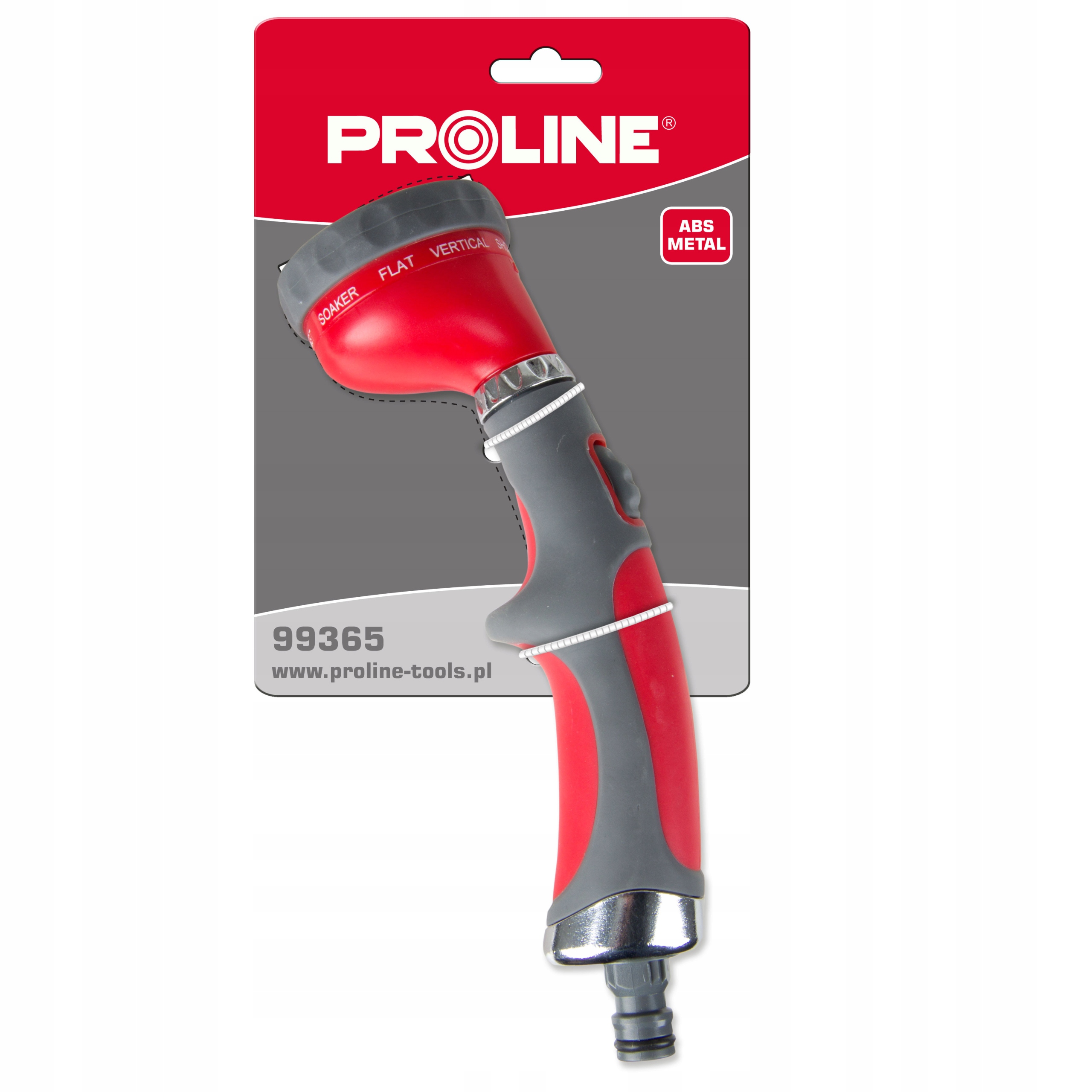 PROLINE ZRASZACZ DELUXE 9-FUNKCJI METALOWY DO WODY