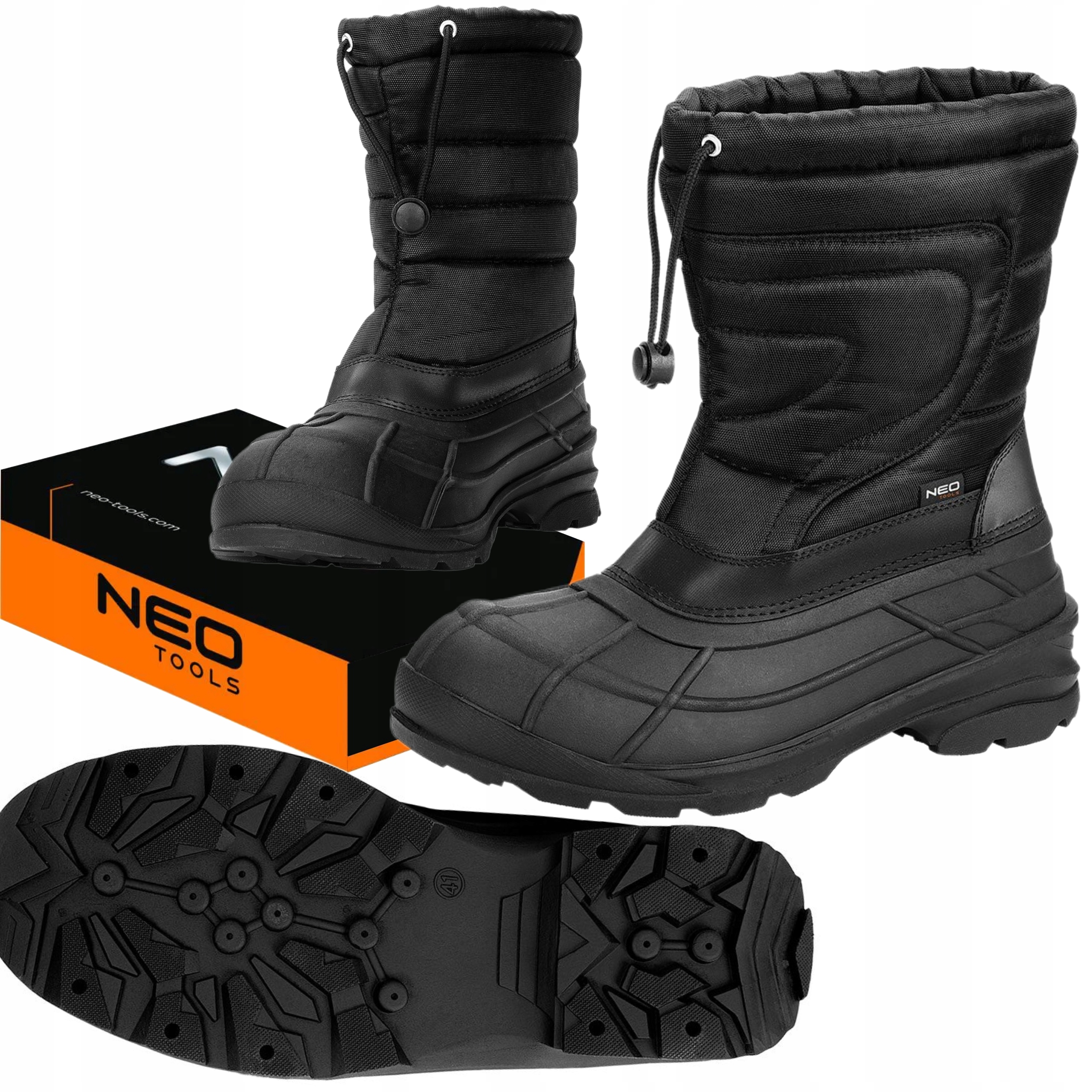 NEO BUTY ROBOCZE ŚNIEGOWCE MĘSKIE WSUWANE CIEPŁE TPR WARM 82-138 r. 43