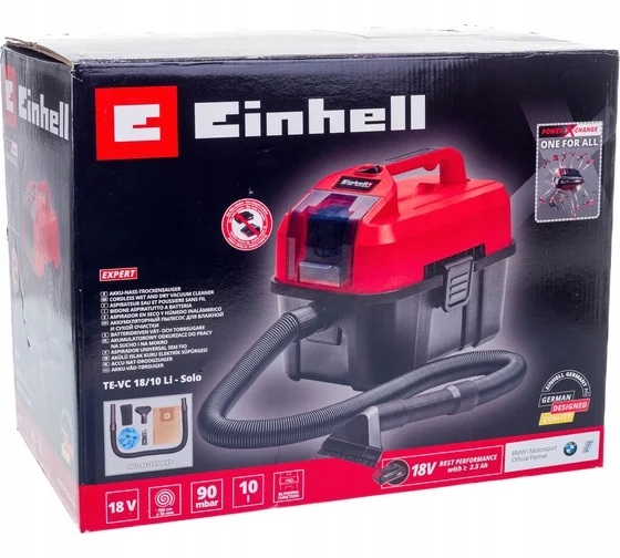 EINHELL AKUMULATOROWY ODKURZACZ WARSZTATOWY AKU TE-VC 18/10 Li-Solo 2347160