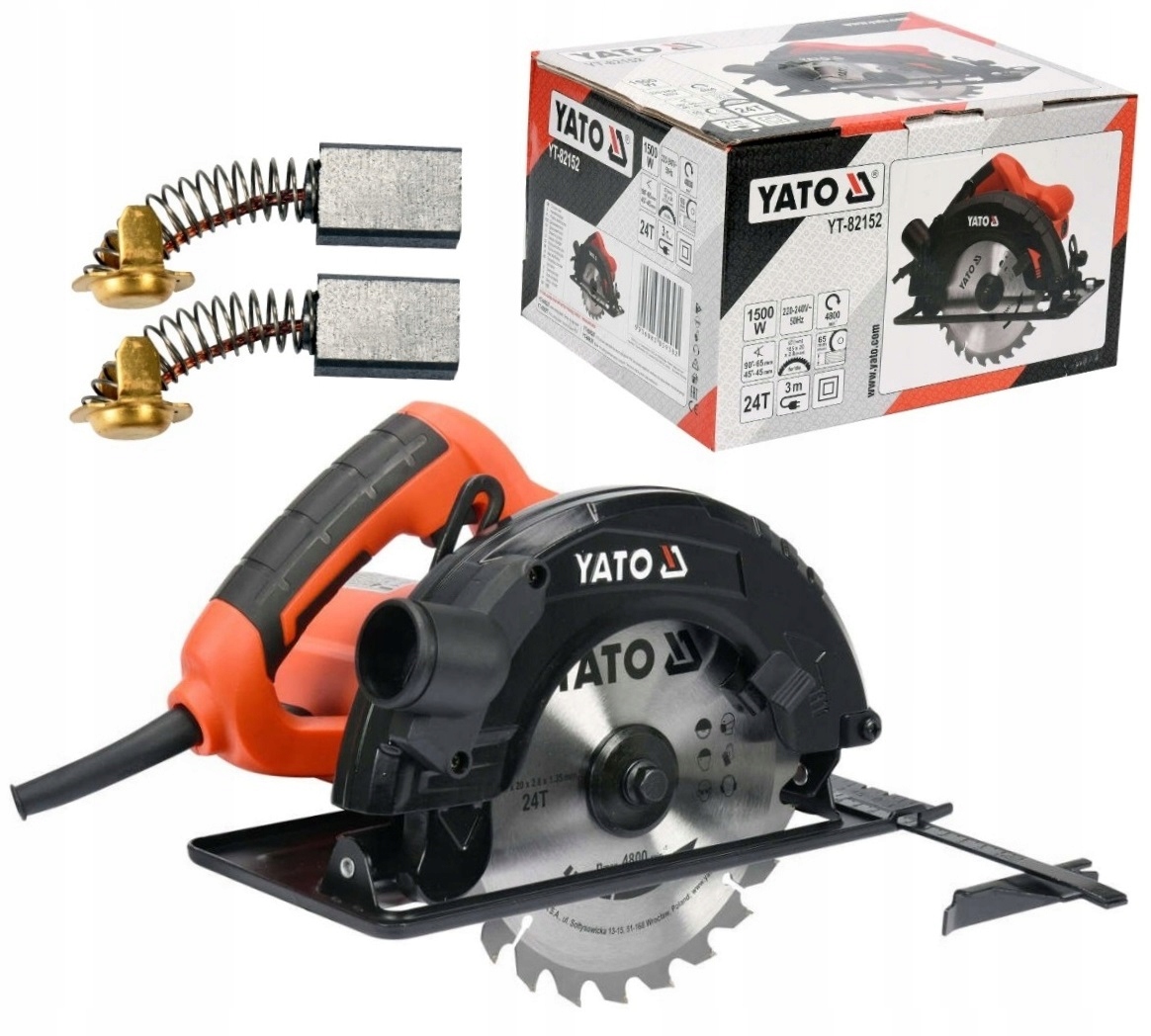 YATO PILARKA PIŁA TARCZOWA ELEKTRYCZNA KRAJZEGA DREWNA 185MM 1500W YT-82152