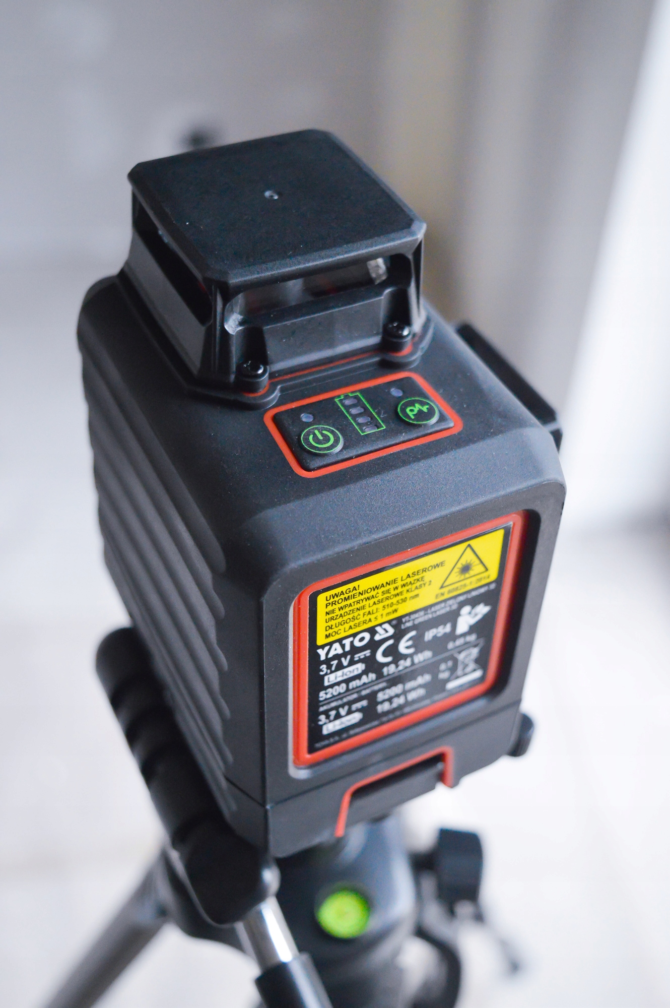 YATO LASER KRZYŻOWY POZIOMICA ZIELONY DWUNASTOLINIOWY LINIOWY 3D YT-30436