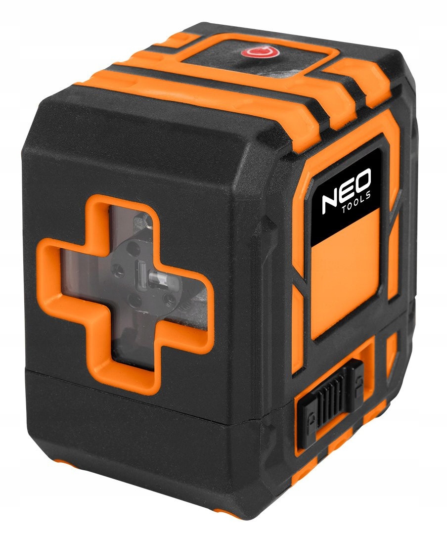 NEO LASER KRZYŻOWY SAMOPOZIOMUJACY 20M ETUI UCHWYT POZIOMIC CZERWONY 75-142