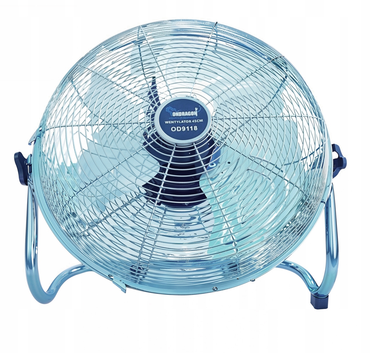 CYLKULATOR POWIETRZA WENTYLATOR PODŁOGOWY INOX200W MOCNY POKOJOWY 45cm 9118