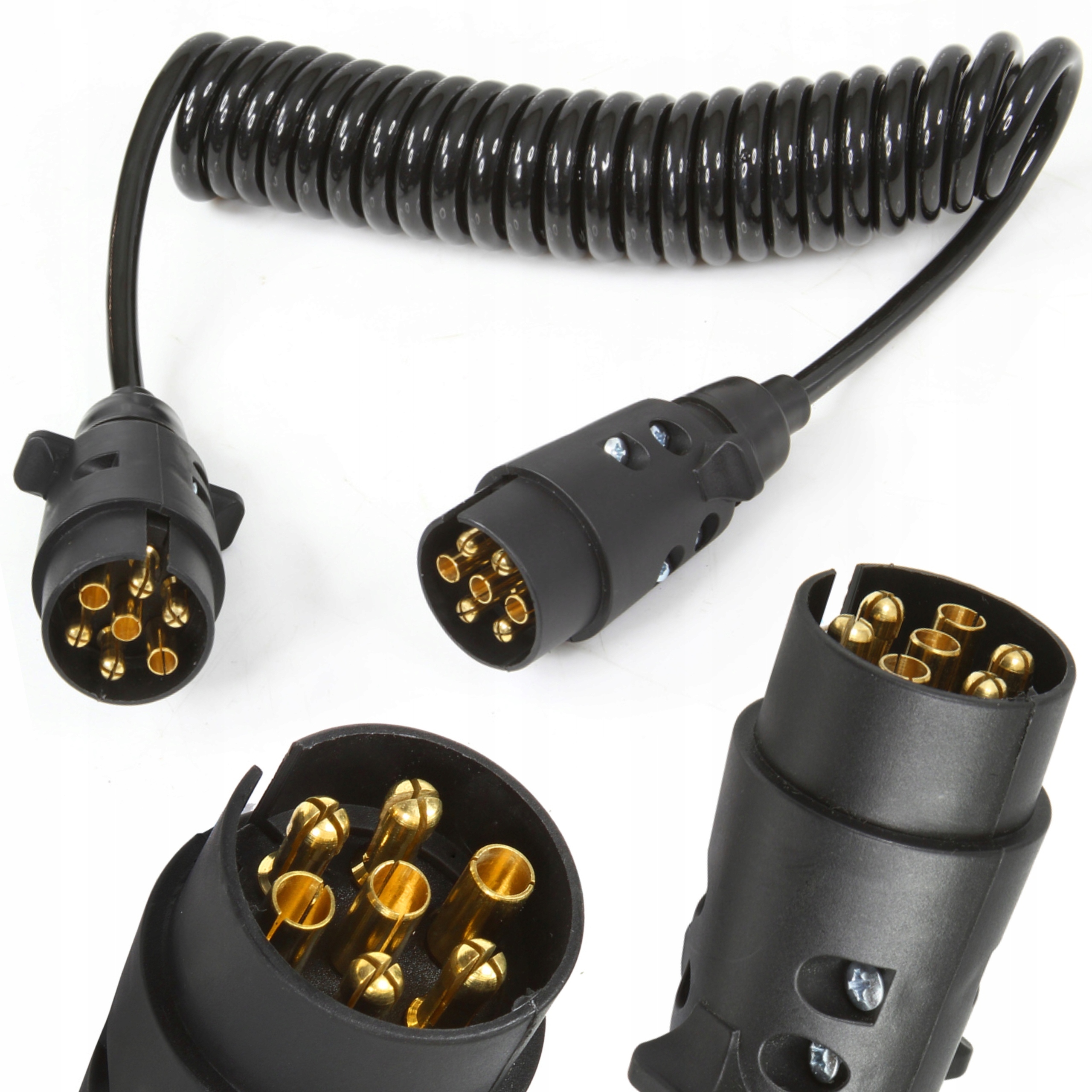 PRZEDŁUŻACZ PRZEWÓD SPIRALNY DO PRZYCZEPY 3M 7P MAR-POL M02050