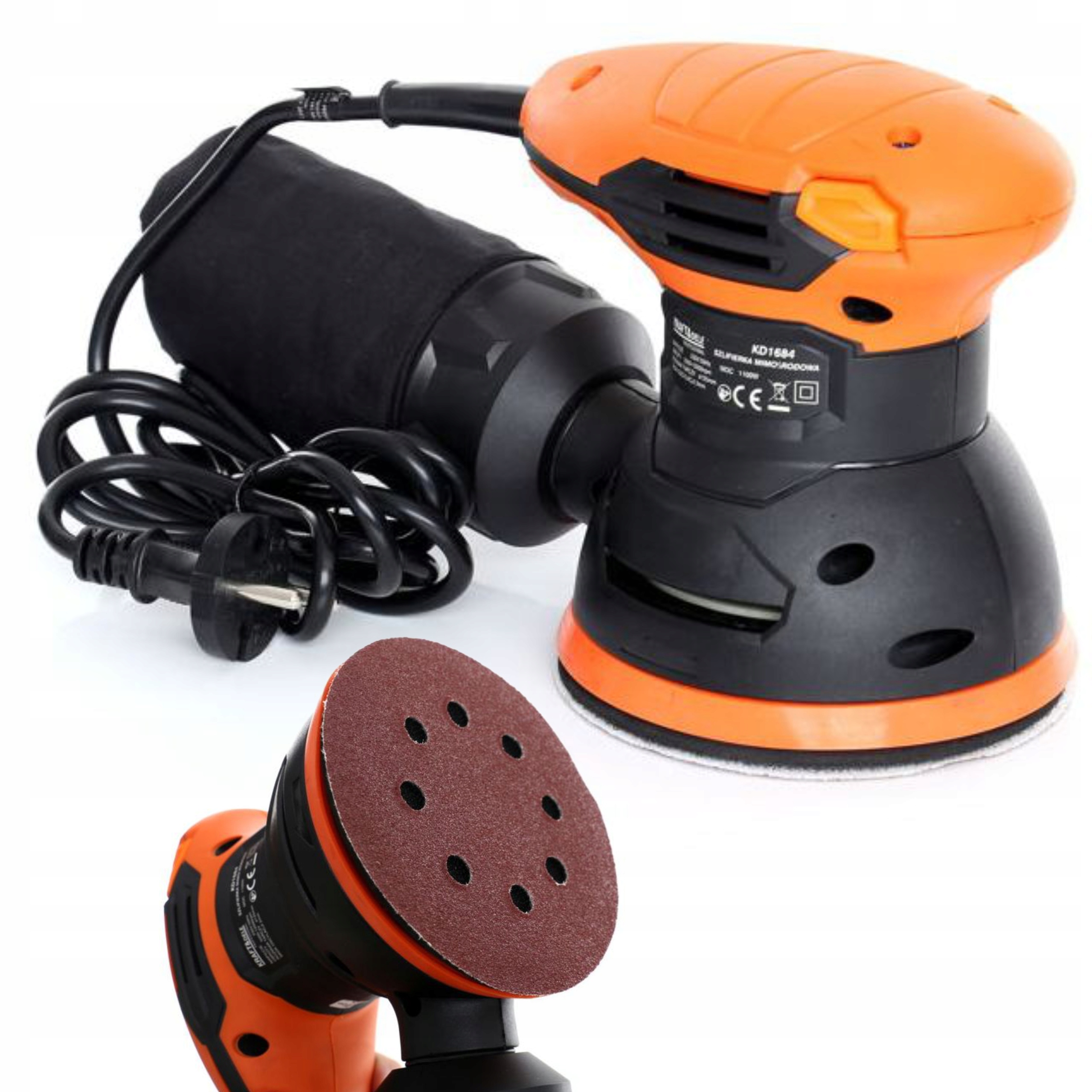 SZLIFIERKA MIMOŚRODOWA OSCYLACYJNA POLERKA 1100W 125mm KRAFT&DELE KD1684