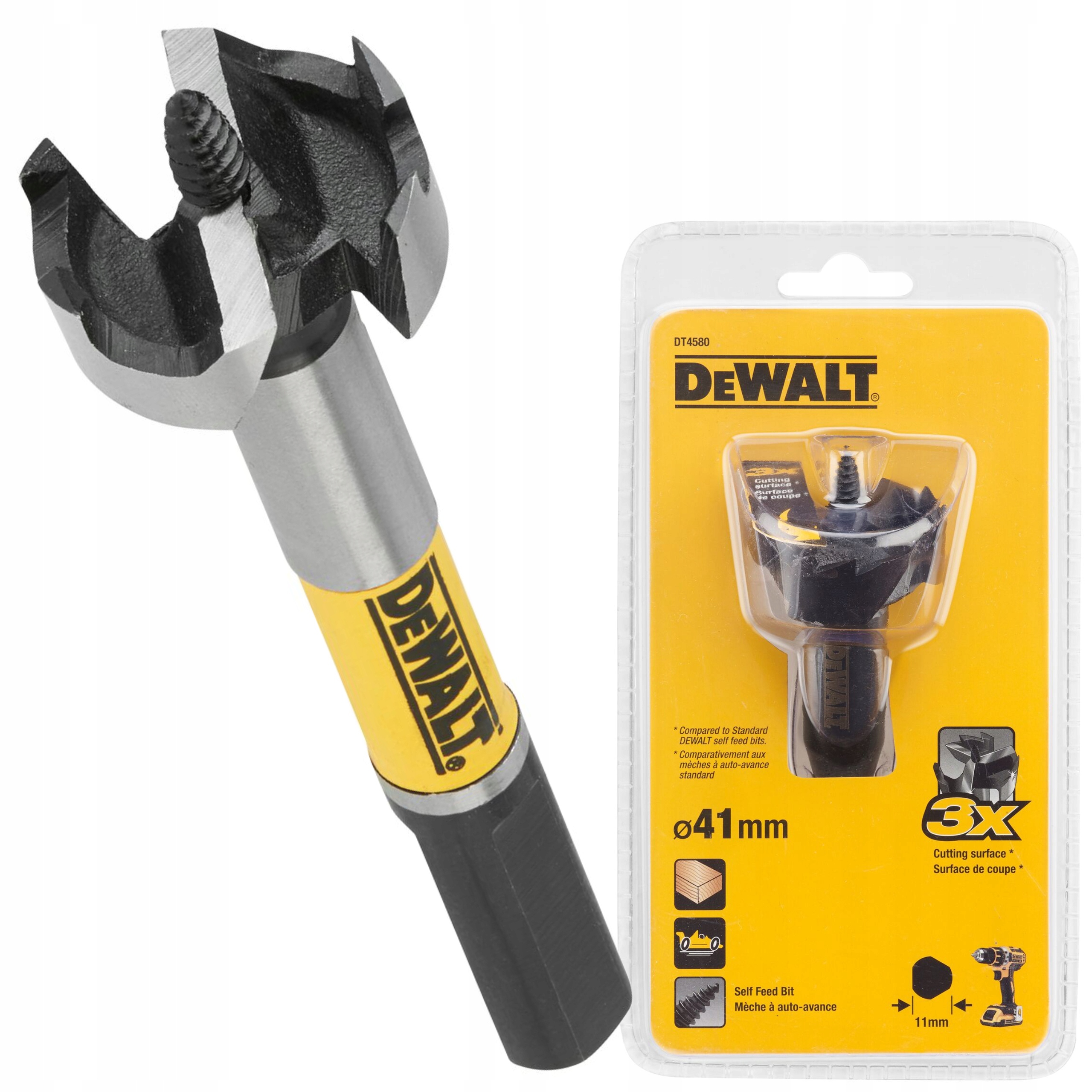 DeWALT WIERTŁO ŁOPATKOWE GNIAZDOWE FREZ SEDNIK DO DREWNA 41mm DT4580-QZ