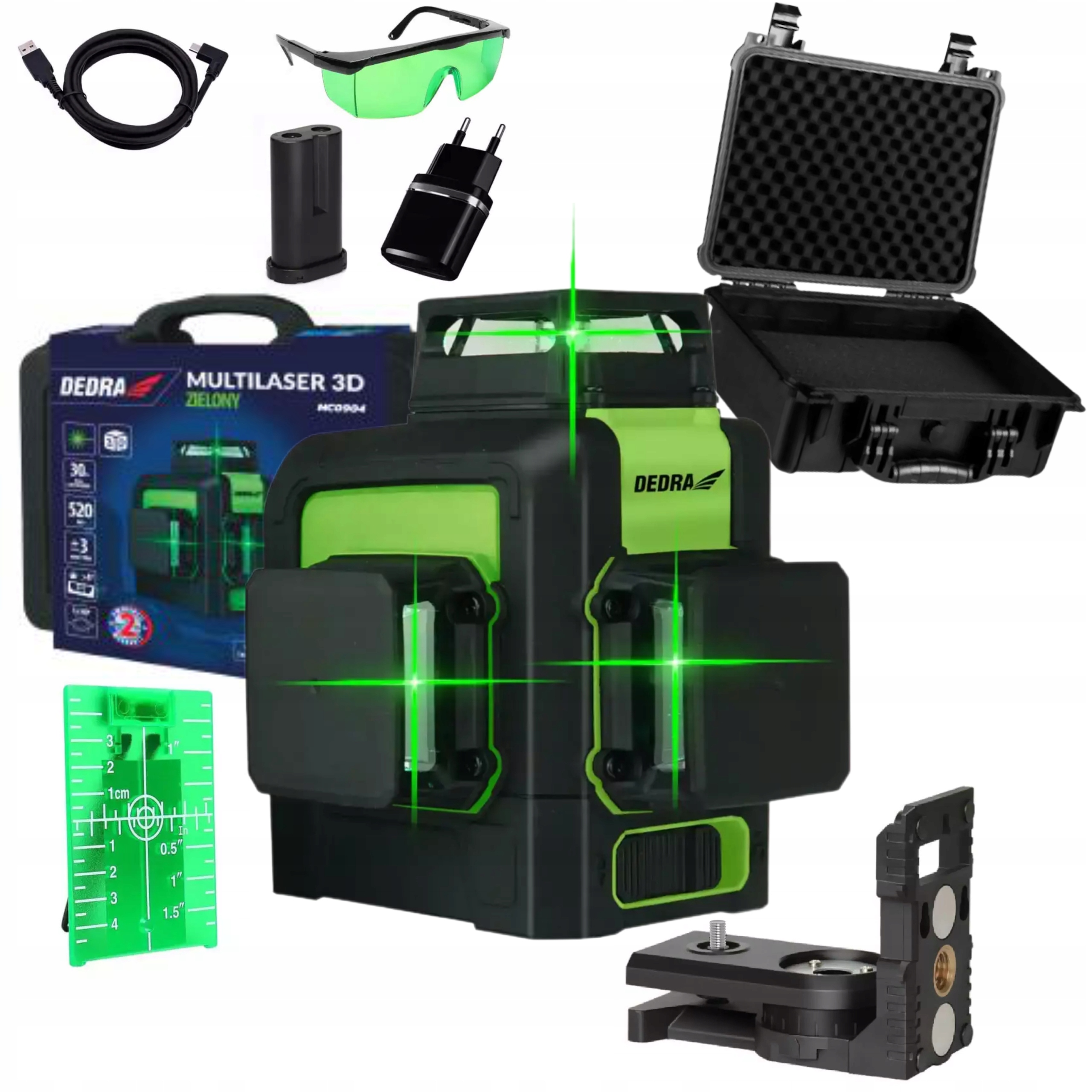 DEDRA MC0904 MULTILASER 3D POZIOMICA LASER ZIELONY