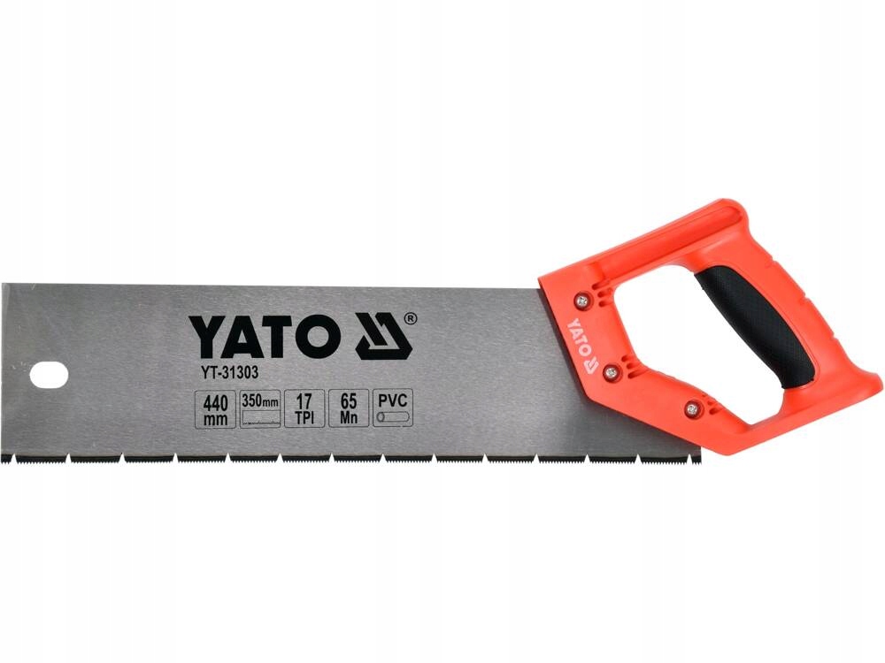 YATO PIŁA RĘCZNA DO PCV 350 MM 17 TPI PCV STAL MANGANOWA 65MN YT-31303