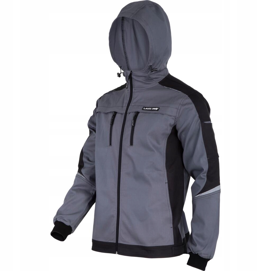 LAHTI PRO BLUZA ROBOCZA OCHRONNA Z KAPTUREM SZARA SOFTSHELL L4041802 r. M
