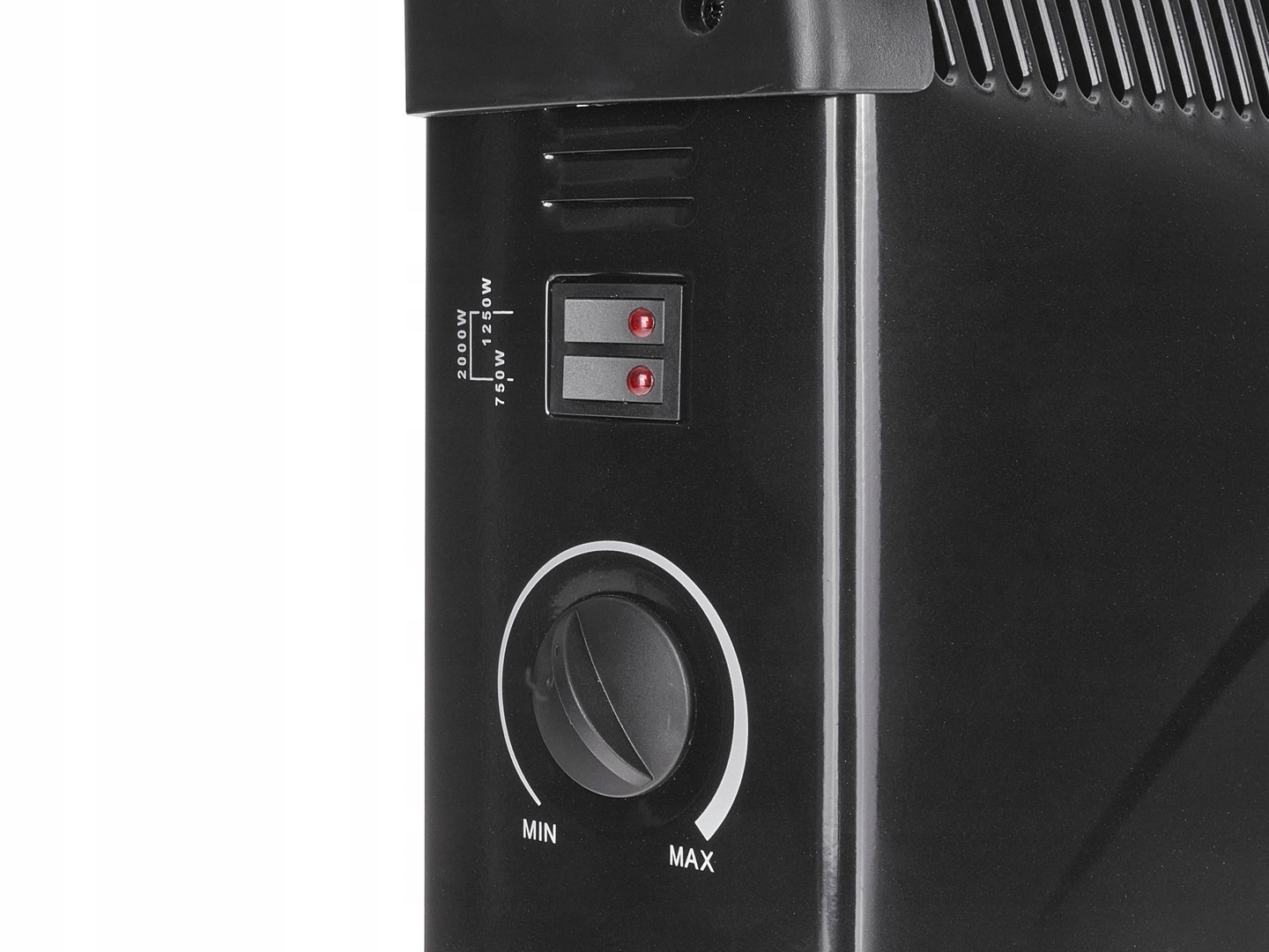GEKO GRZEJNIK KONWEKTOROWY 2000W ELEKTRYCZNY 3 POZIOMY MOCNY CZARNY G80437