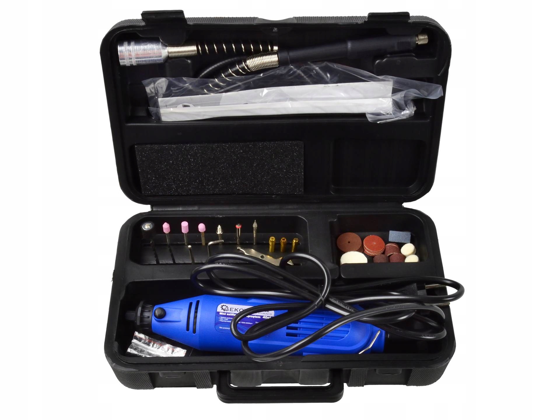 GEKO MULTISZLIFIERKA MINI SZLIFIERKA Z OSPRZĘTEM 40EL. WALIZKA G81222 170W