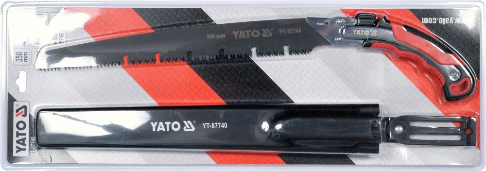 YATO WYTRZYMAŁA PIŁA OGRODOWA 350MM Z KABURĄ OSTRZE SK5 POWŁOKA PTFE 87740