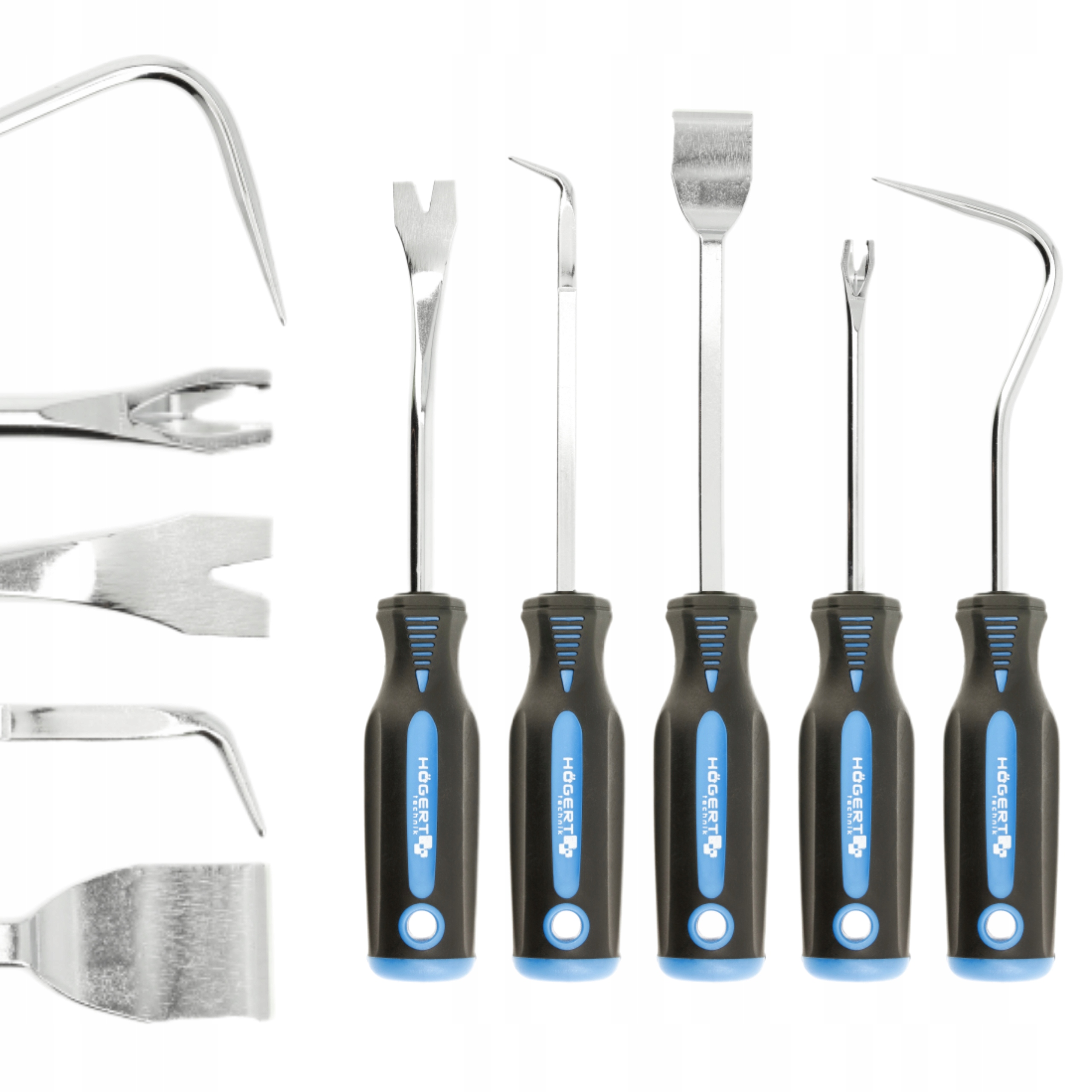 HOEGERT ZESTAW ŚCIĄGACZY I HACZYKÓW 5 SZTUK DO SPINEK TAPICERKI HT8G397