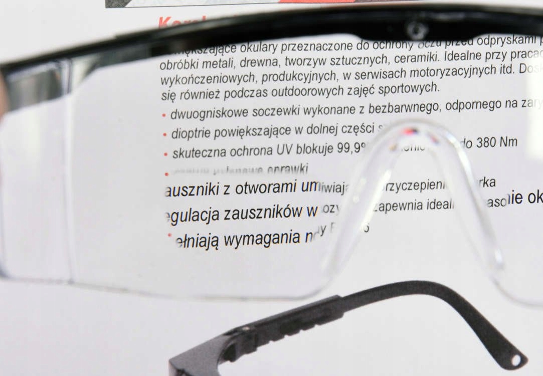 YATO OKULARY OCHRONNE GOGLE ROBOCZE KOREKCYJNE +1