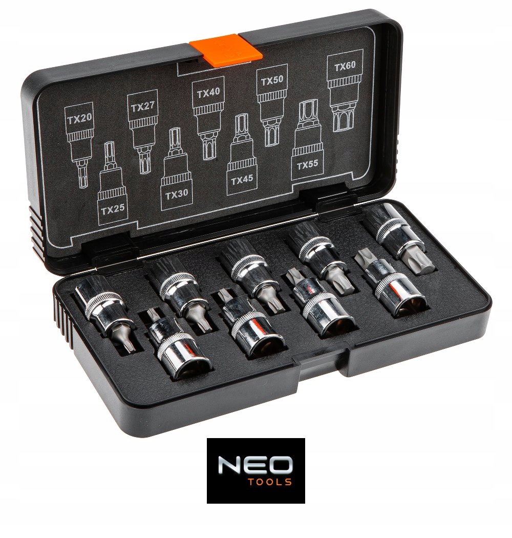 NEO ZESTAW NASADEK NASADKI TORX 08-707 ZESTAW 9CZ