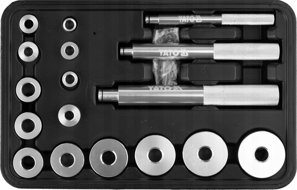 YATO ZESTAW DO MONTAŻU OSADZANIA ŁOŻYSK I USZCZELNIACZY 17 EL. YT-25415