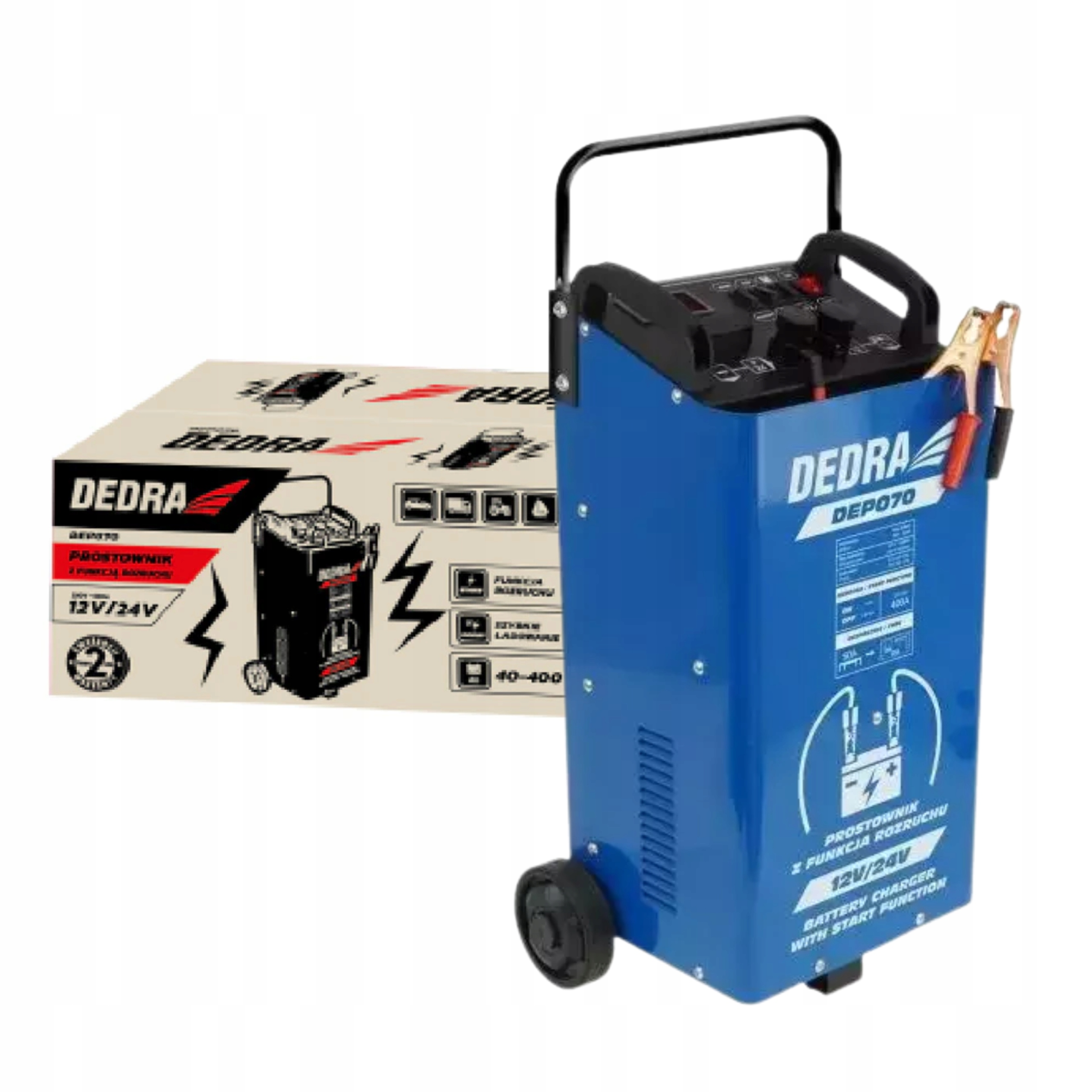 DEDRA PROSTOWNIK Z ROZRUCHEM DEP070 12/24V 40-400A