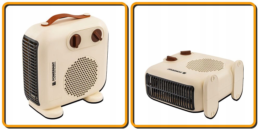 GRZEJNIK TERMOWENTYLATOR ELEKTRYCZNY FARELKA PIONOWY POZIOMY TERMOSTAT 2 kW