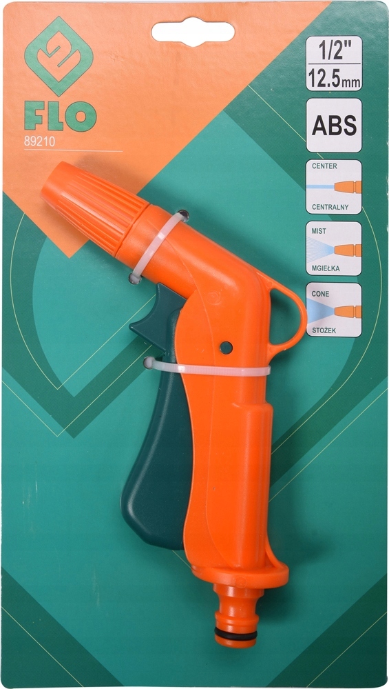 FLO PISTOLET ZRASZAJĄCY REGULOWANY ABS PŁYNNA REGULACJA 3 TRYBY PRACY 89210