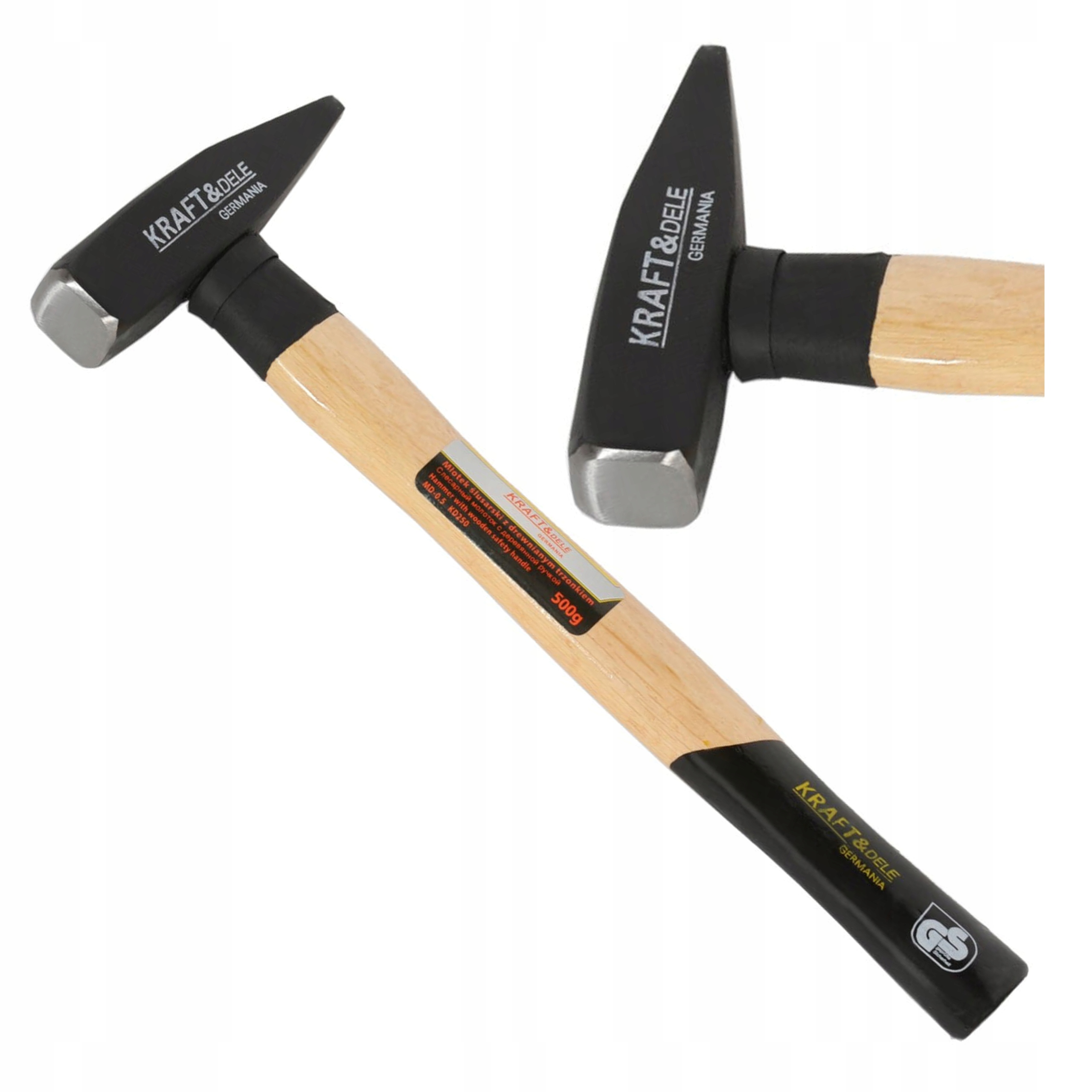 MŁOTEK MASZYNISTY 500G DREWNIANY TRZONEK 33cm KRAFT&DELE KD250