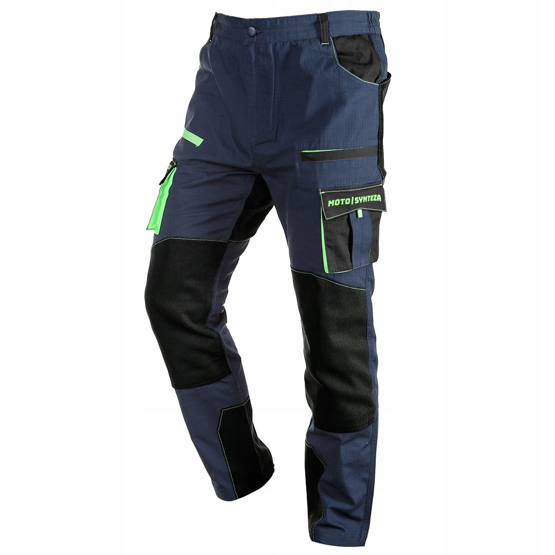 SPODNIE ROBOCZE MOTOSYNTEZA BAWEŁNA RIP STOPR. 3XL