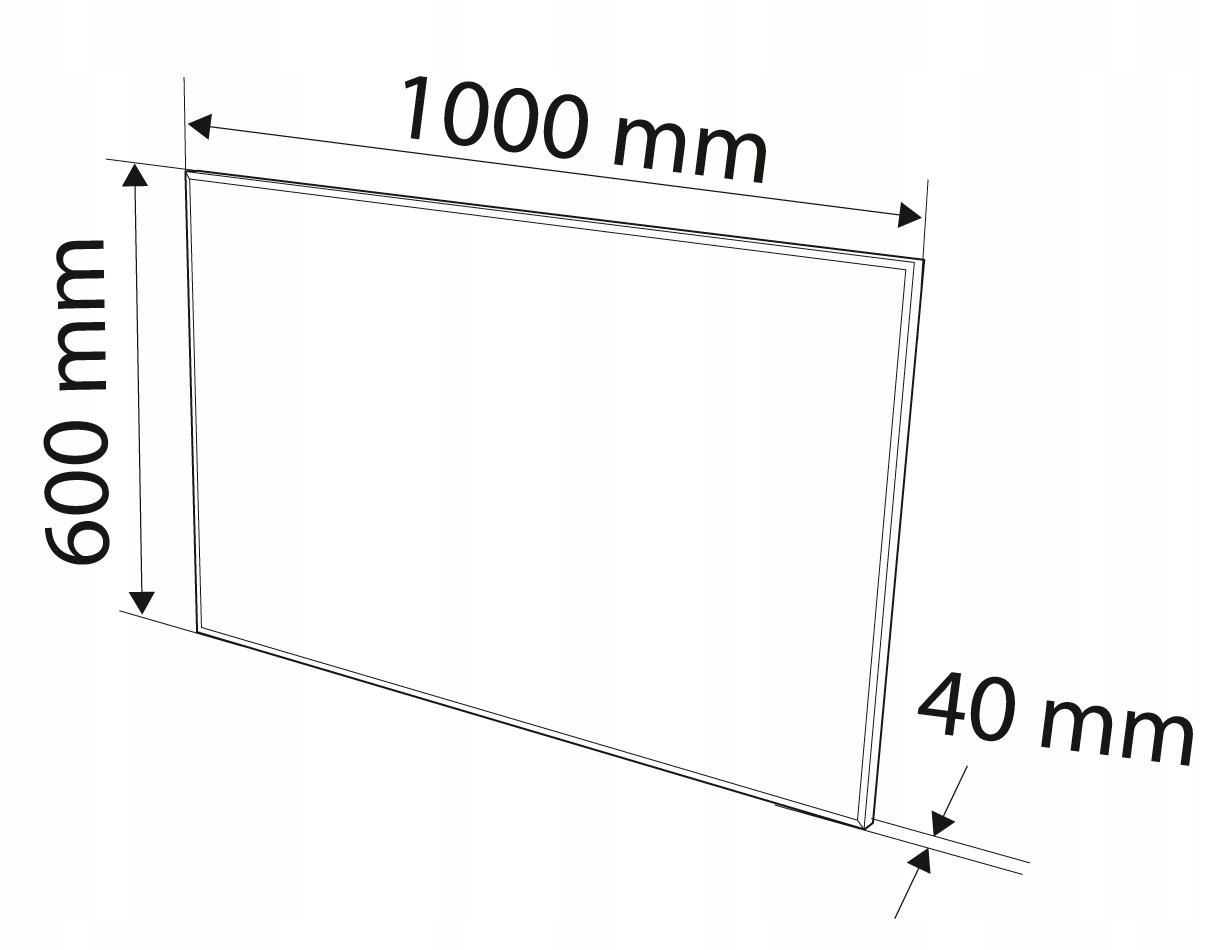 NEO PANEL GRZEWCZY NA PODCZERWIEŃ PROMIENNIK GRZEJNIK 600W 90-103 + PILOT