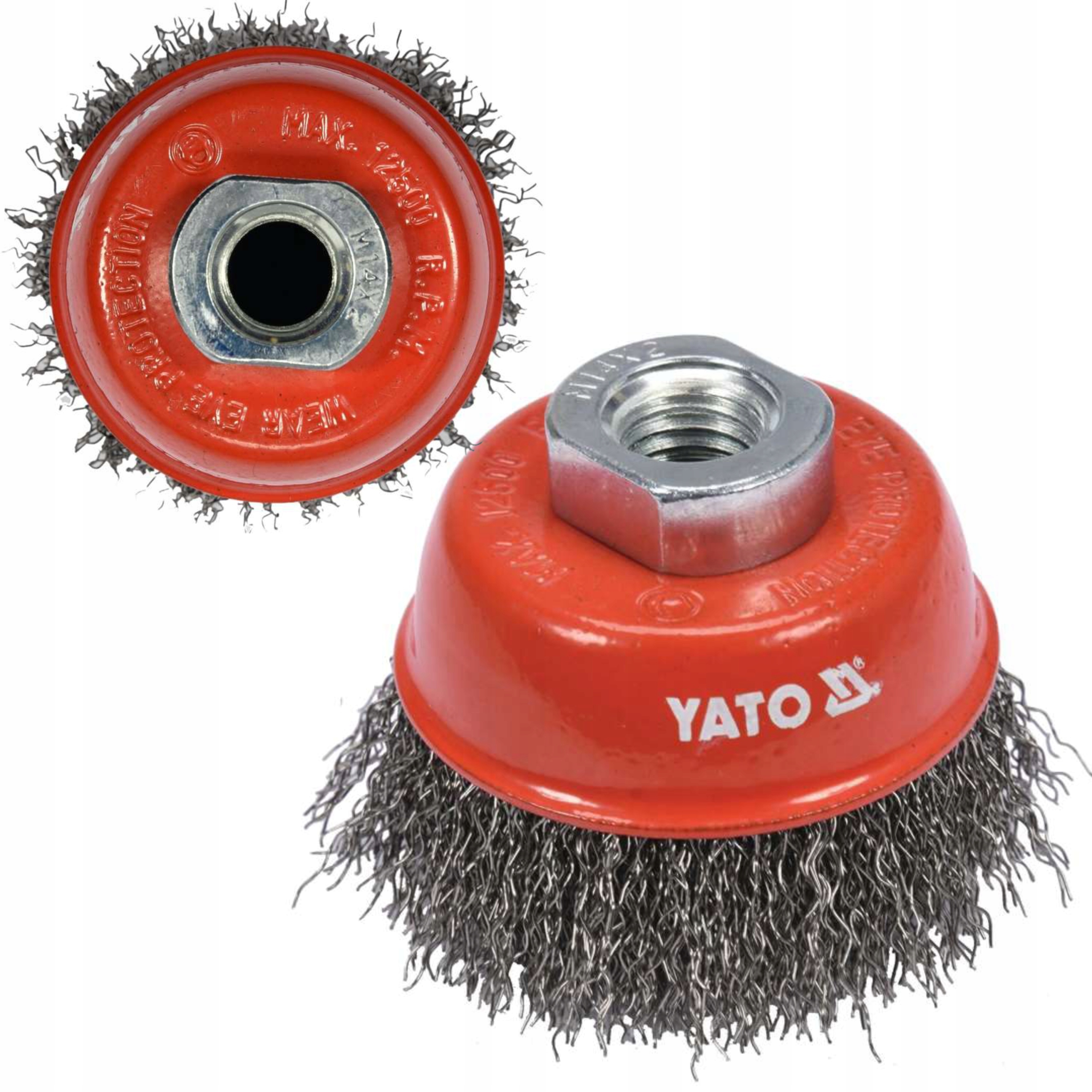 YATO SZCZOTKA DOCZOŁOWA 65MM M14 INOX SZLIFIERKĘ
