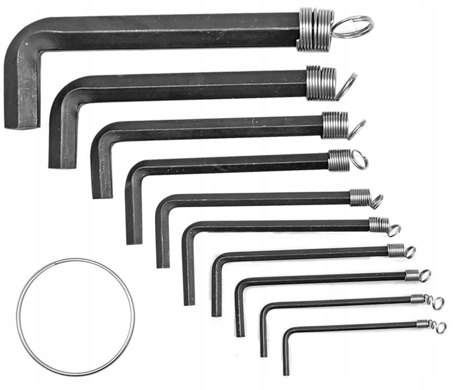 VOREL ZESTAW KLUCZY SZEŚCIOKĄTNYCH IMBUSOWYCH HEX/ 1,5-10 MM 10 SZT V56390