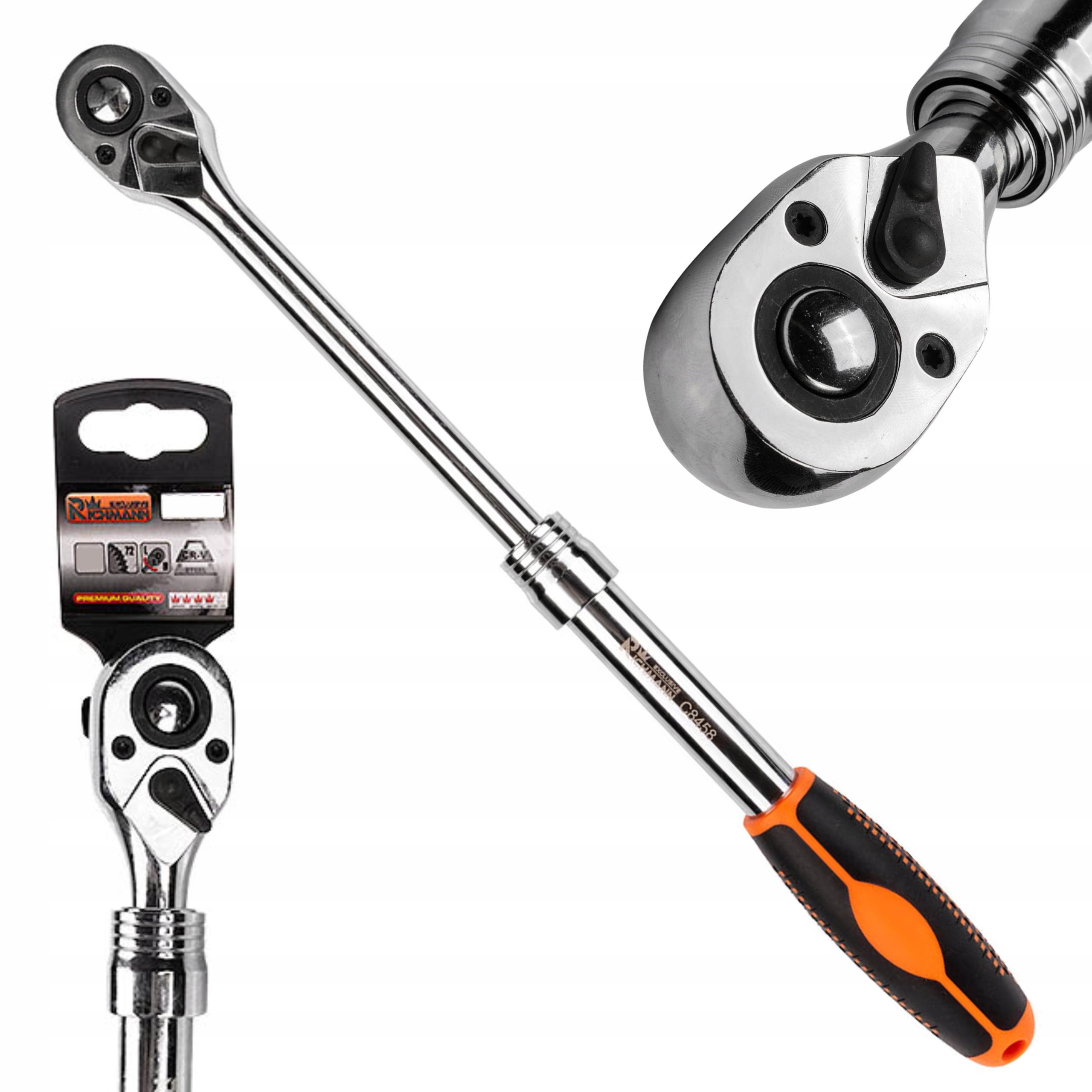 RICHMANN GRZECHOTKA TELESKOPOWA 1/4' 72 ZĘBY C8456