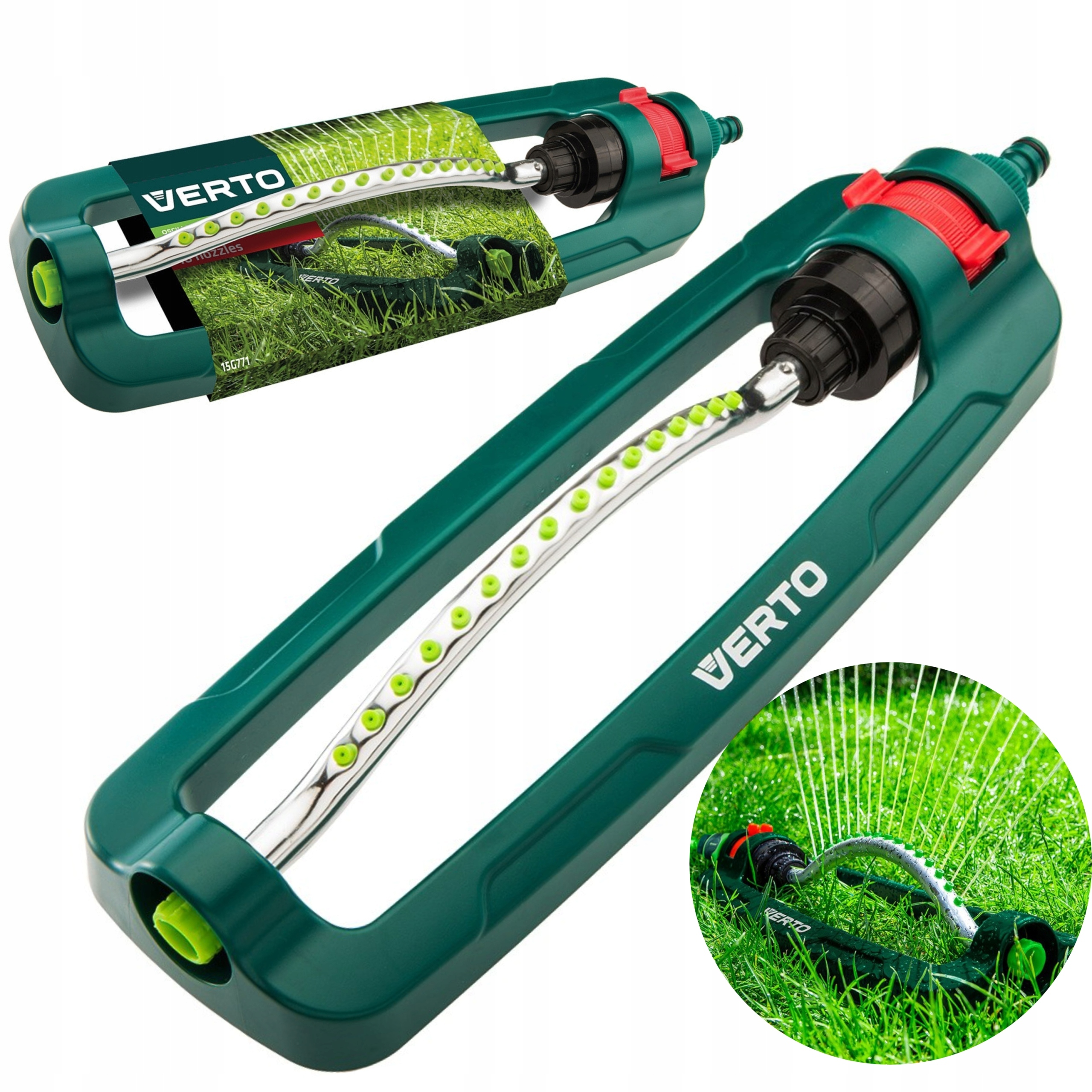 ZRASZACZ WAHADŁOWY OGRODOWY OSCYLACYJNY REGULOWANY 418m2 13x18m DUŻY