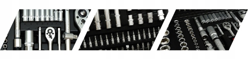 ZESTAW NARZĘDZIOWY 108el KLUCZY KLUCZE NASADOWE + PŁASKO OCZKOWE 6-22mm 12e