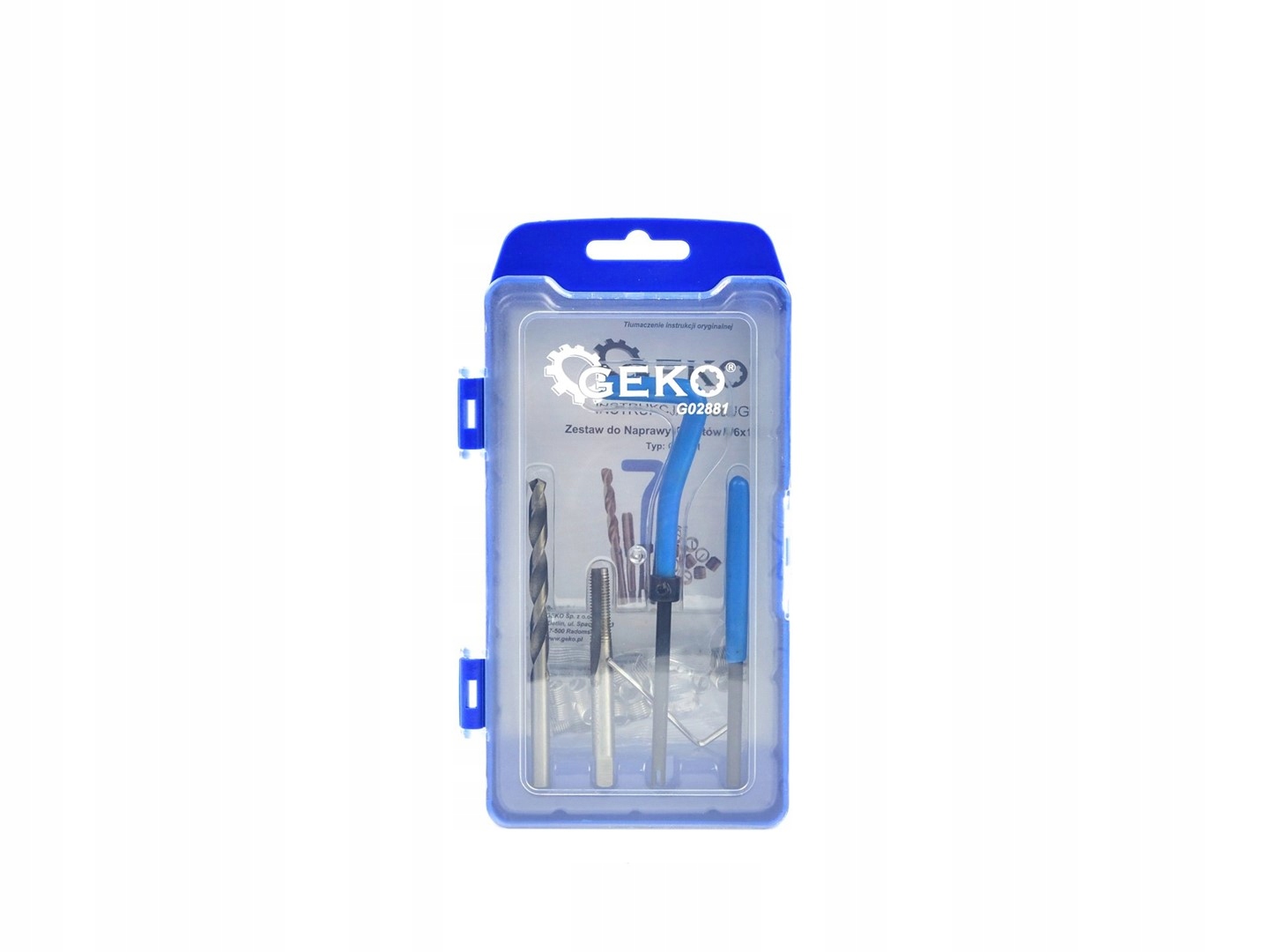 GEKO ZESTAW DO NAPRAWY GWINTÓW M6X1.0 VCOIL HELICOIL G02881