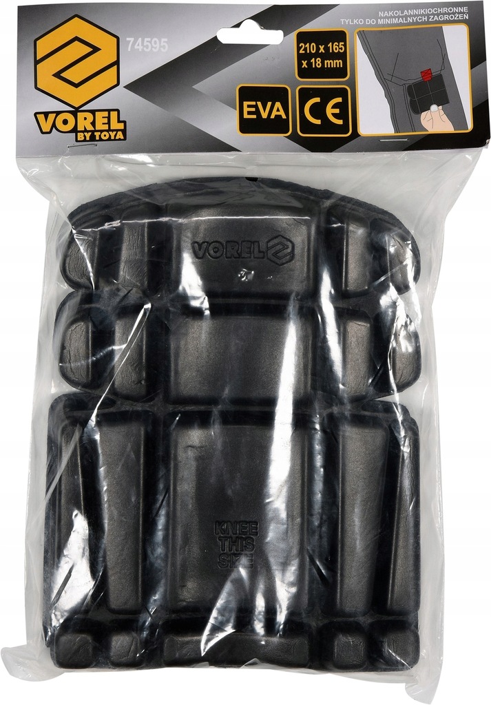 NAKOLANNIKI OCHRONNE GUMOWE WKŁADKI DO SPODNI ROBOCZYCH VOREL 74595