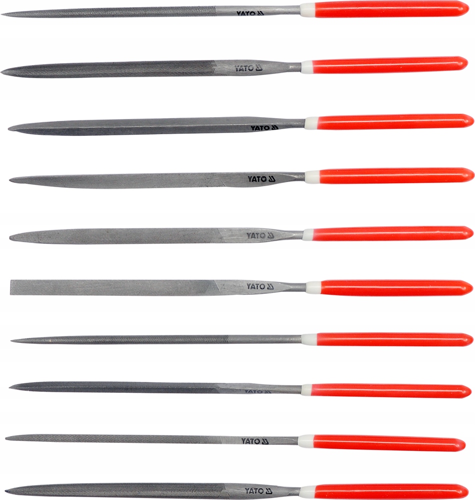 YATO ZESTAW KOMPLET PILNIKÓW IGLAKÓW PILNIKI IGLAKI 10CZ 180MM YT-6165