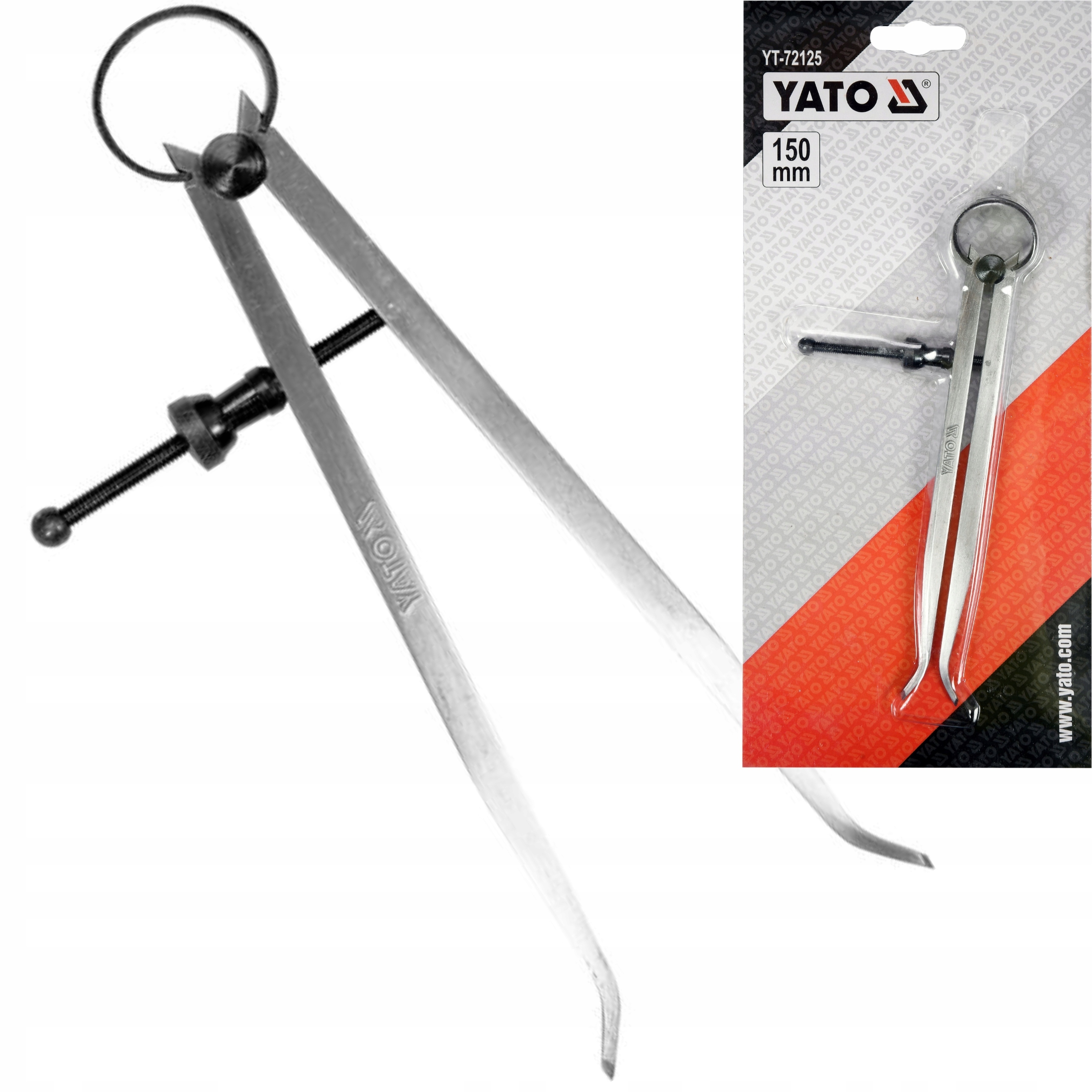 YATO MACKA POMIAROWA WEWNĘTRZNA SPRĘŻYNOWA 150 MM STAL WĘGLOWA YT-72125