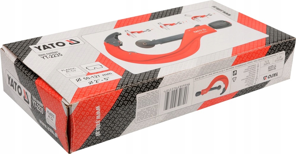 YATO ORCINAK ROLKOWY DO RUR SZYBKONASTAWNY 2"-5" OD 50MM DO 127MM YT-2235