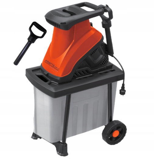 ROZDRABNIACZ DO GAŁĘZI ELEKTRYCZNY TARCZOWY RĘBAK 3000W 45MM WOREK 60L KD