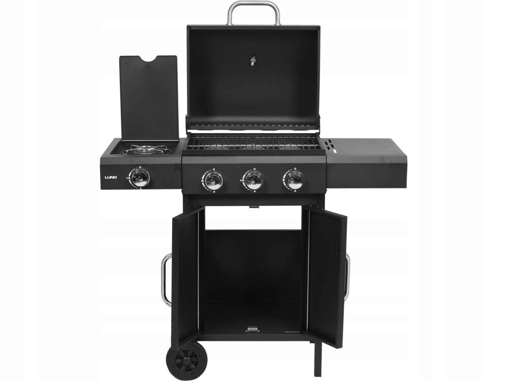 LUND GRILL GAZOWY OGRODOWY 3 +1 11,6kW 106 × 52,8 × 101,6 CM STAL 99646