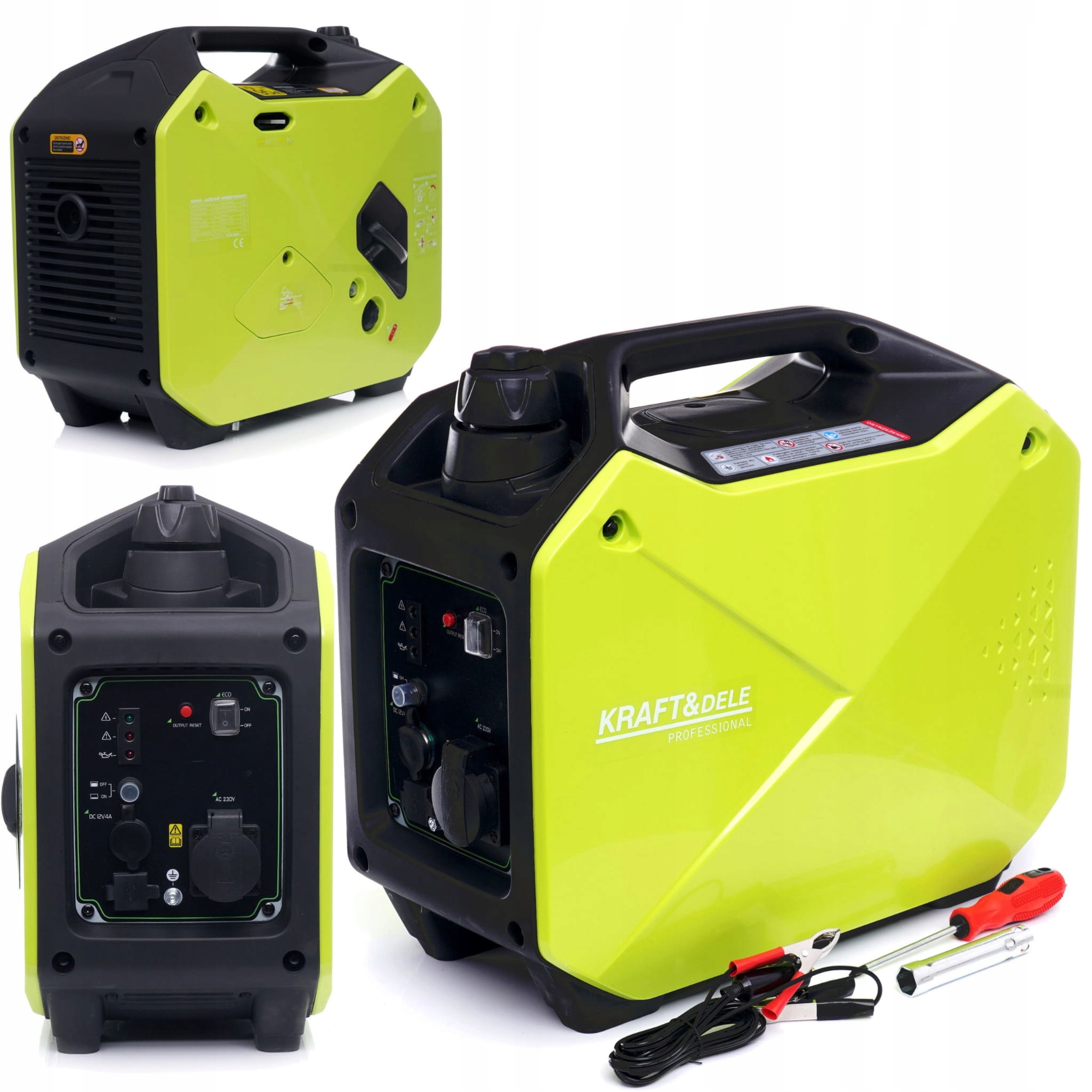 KRAFT&DELE AGREGAT PRĄDOTWÓRCZY GENERATOR INWERTOROWY 1-FAZOWY 2100W KD684