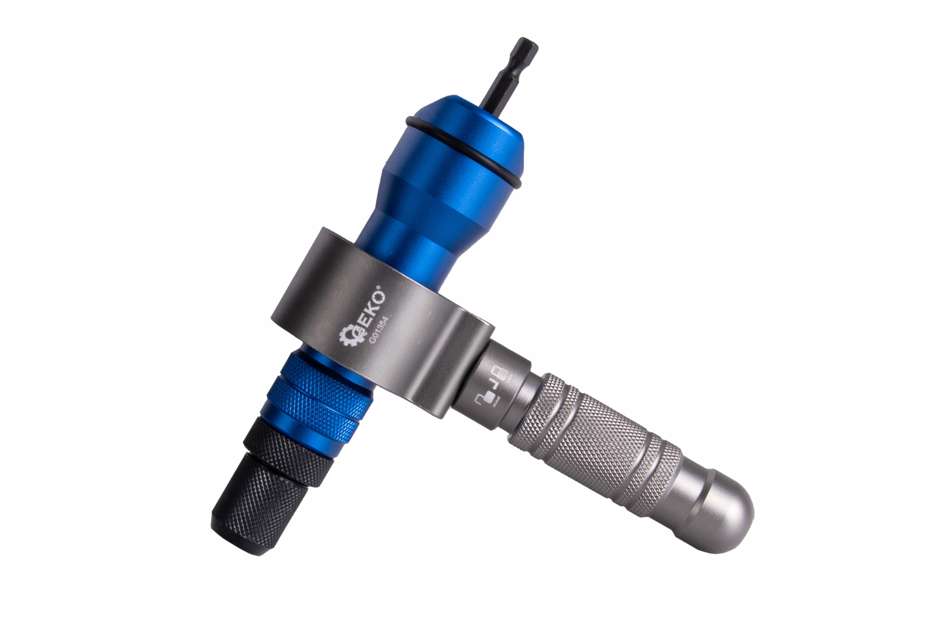GEKO NITOWNICA NA WKRĘTARKĘ 3W1 – ADAPTER DO NITONAKRĘTEK I NITÓW G01354