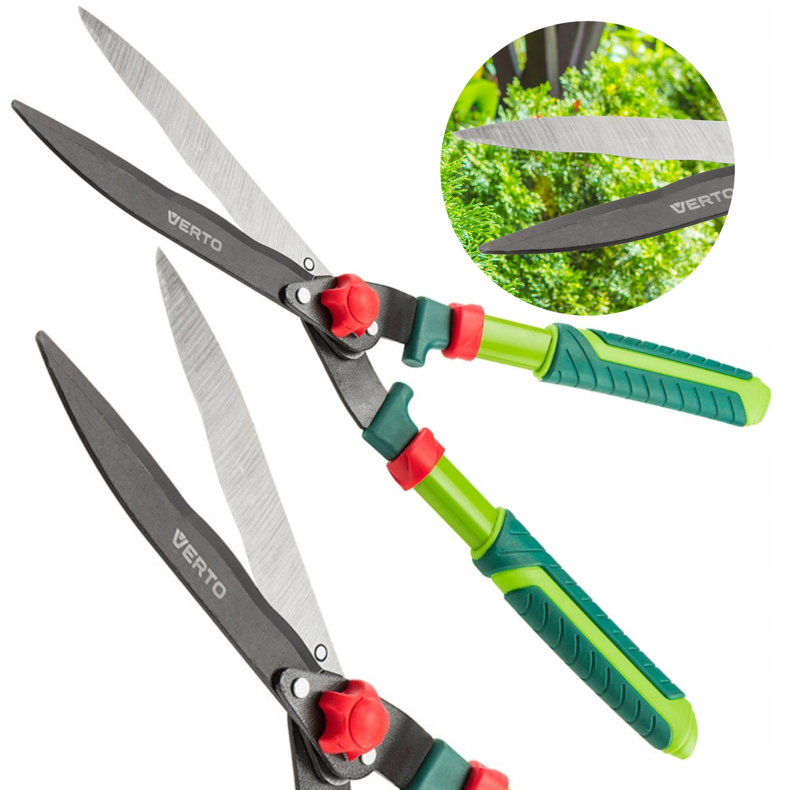 NOŻYCE DO ŻYWOPŁOTU FALISTE 550 MM, VERTO 15G311