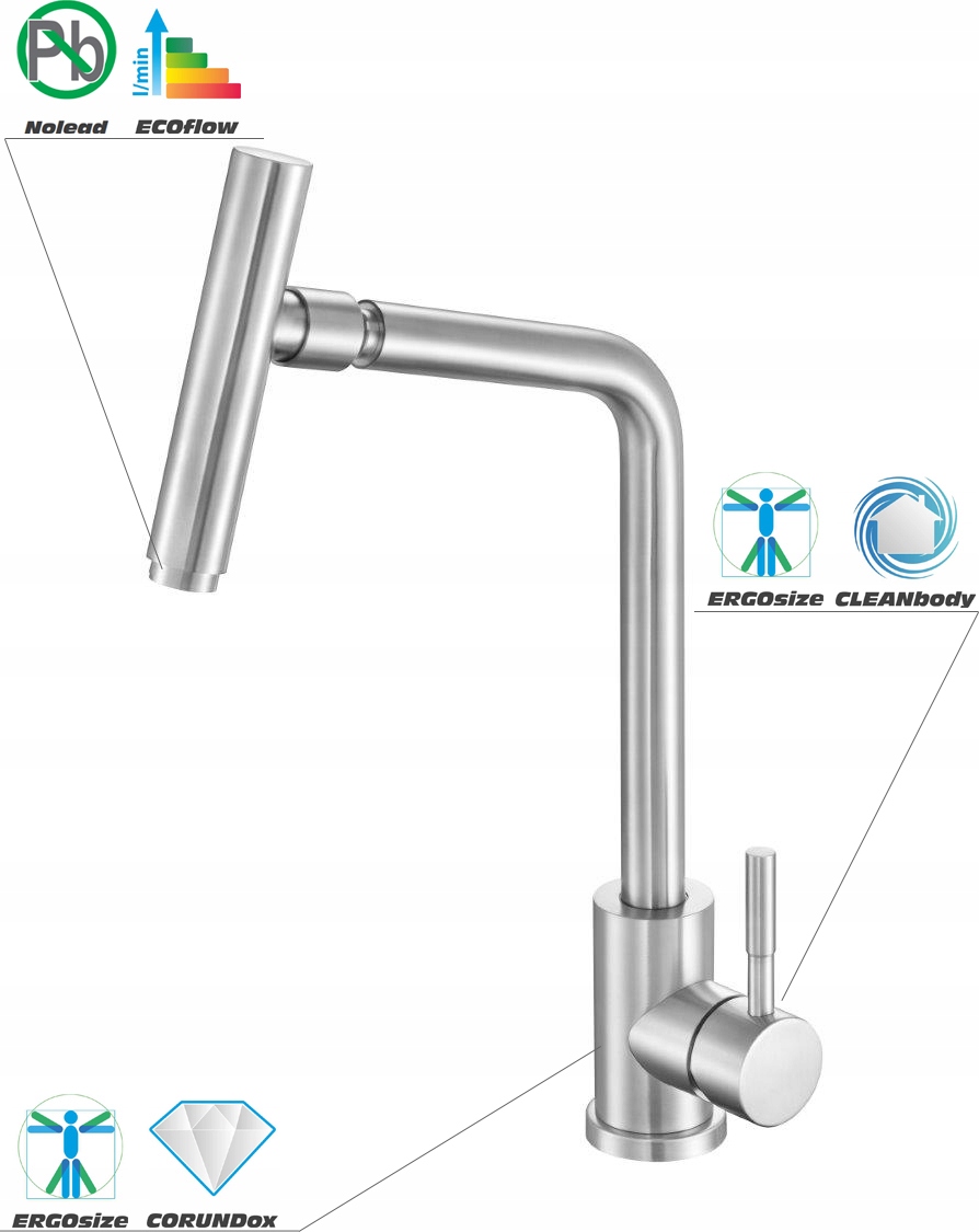 FALA BATERIA KUCHENNA STOJĄCA INOX STAL NIERDZEWNA STEELY 3 75719