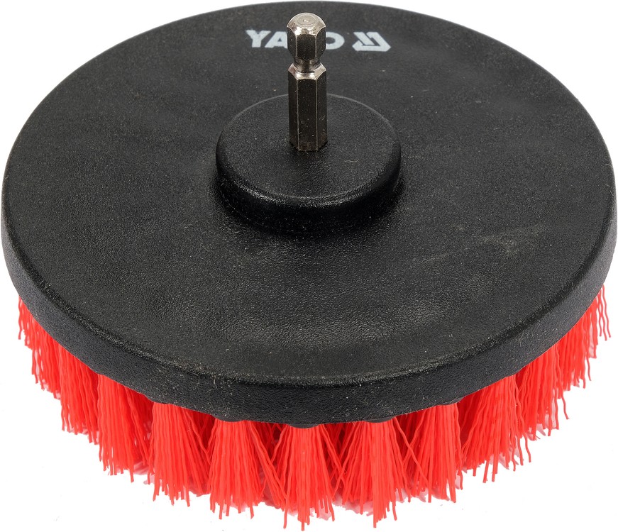 YATO ZESTAW SZCZOTEK SZCZOTKI NA WIERTARKĘ UCHWYT HEX 5 SZT NYLON YT-47777