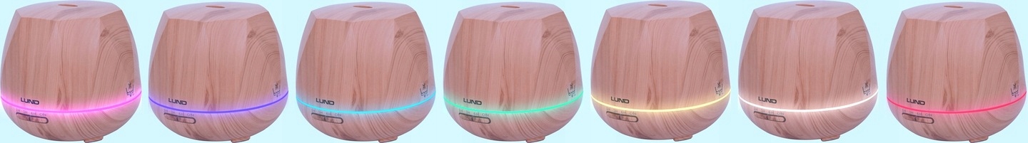 LUND DYFUZOR ZAPACHOWY NAWILŻACZ AROMATERAPIA 500ml LED + PILOT 66903